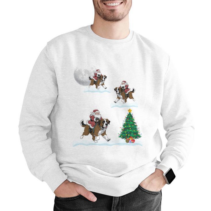 Xmas Lighting Tree Santa Riding Boston Terrier Christmas Men Graphic Sweatshirt, Boston Terrier Riding Sweatshirts, Boston Terrier Christmas Sweatshirts, funny gift