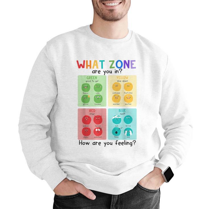 What Zone Are You In How Are You Feeling Teacher Men Graphic Sweatshirt, funny gift What Zone Are You In How Are You Feeling Teacher Men Graphic Sweatshirt, funny gift