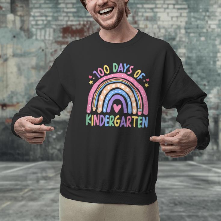 100th Day Of Kindergarten Teacher Kids 100 Days Smarter Men Graphic Sweatshirt, gift for family, gift for coworker