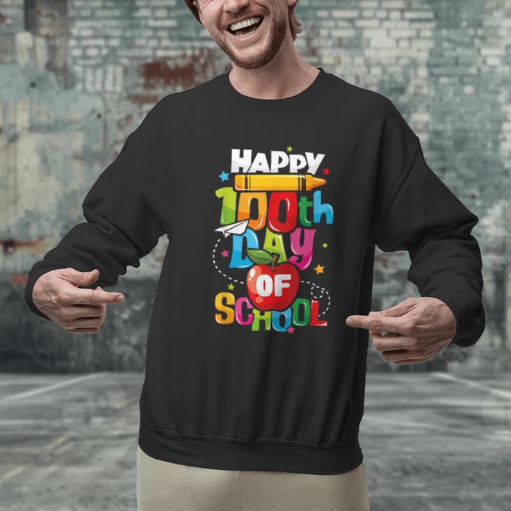 100th Day Of School Teachers Kids Child Happy 100 Days Men Graphic Sweatshirt, gift for family, gift for coworker 100th Day Of School Teachers Kids Child Happy 100 Days Men Graphic Sweatshirt, gift for family, gift for coworker