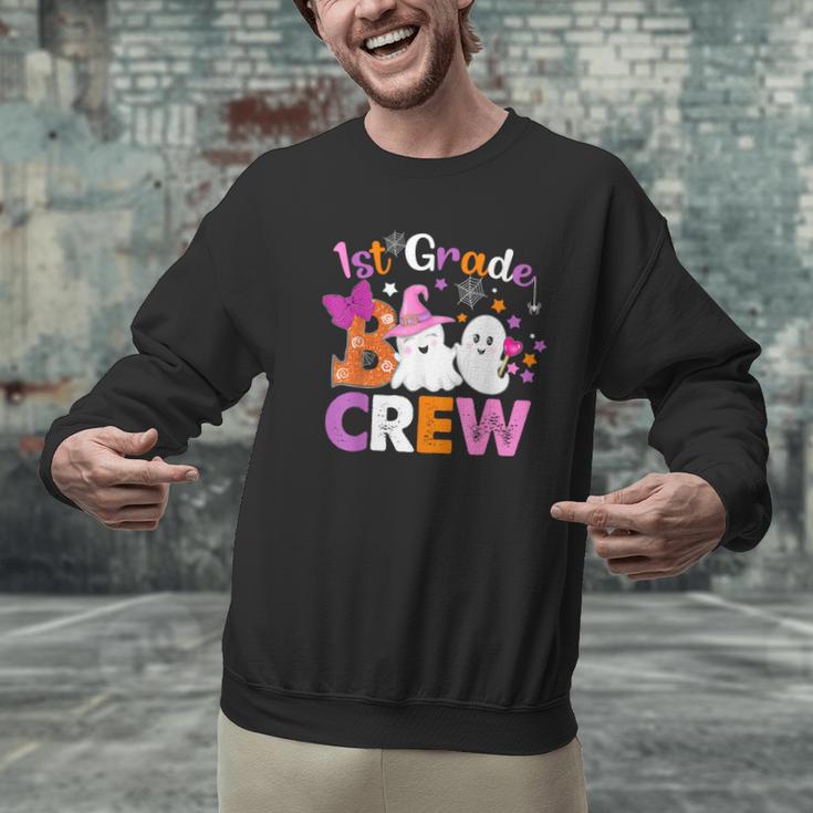 1st Grade Boo Crew First Grade Halloween Costume Teacher Kid Men Graphic Sweatshirt, First Grade Teacher Sweatshirts, gift for family, gift for coworker 1st Grade Boo Crew First Grade Halloween Costume Teacher Kid Men Graphic Sweatshirt, First Grade Teacher Sweatshirts, gift for family, gift for coworker