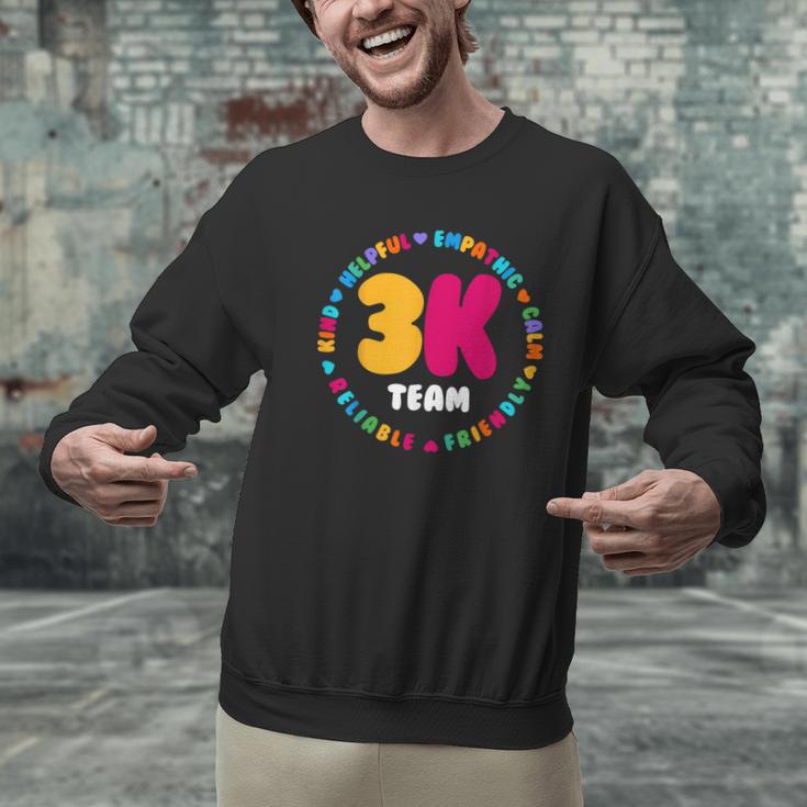 3K Team & Teacher Squad Threes Crew PreK Elementary Team Men Graphic Sweatshirt, gift for family, gift for coworker 3K Team & Teacher Squad Threes Crew PreK Elementary Team Men Graphic Sweatshirt, gift for family, gift for coworker