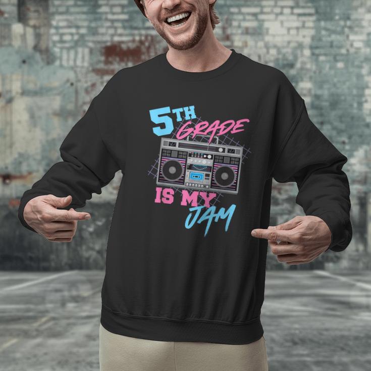 5th Grade Is My Jam Vintage 80s Boombox Teacher Student Men Graphic Sweatshirt, gift for family, gift for coworker 5th Grade Is My Jam Vintage 80s Boombox Teacher Student Men Graphic Sweatshirt, gift for family, gift for coworker