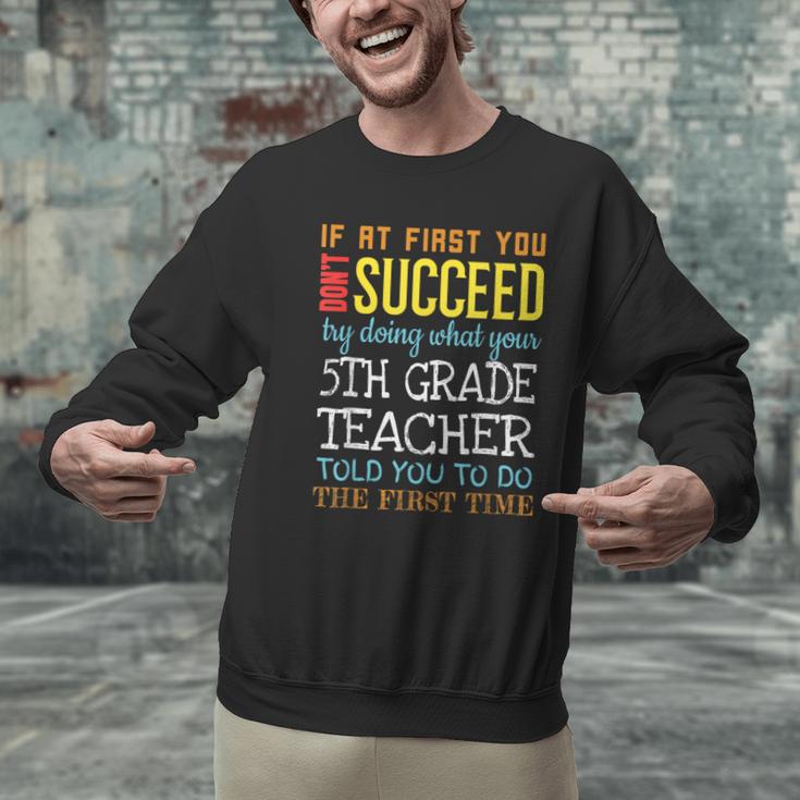 5th Grade Teacher Appreciation Men Graphic Sweatshirt, gift for family, gift for coworker