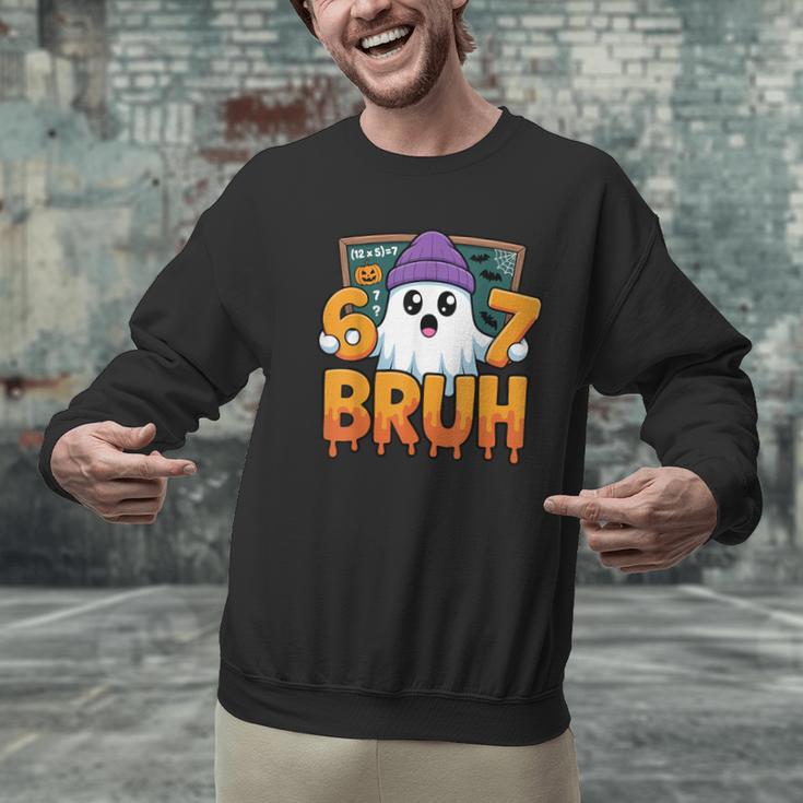 67 Teacher Ghost Six Seven Meme Math Equation Bruh Halloween Men Graphic Sweatshirt, gift for family, gift for coworker