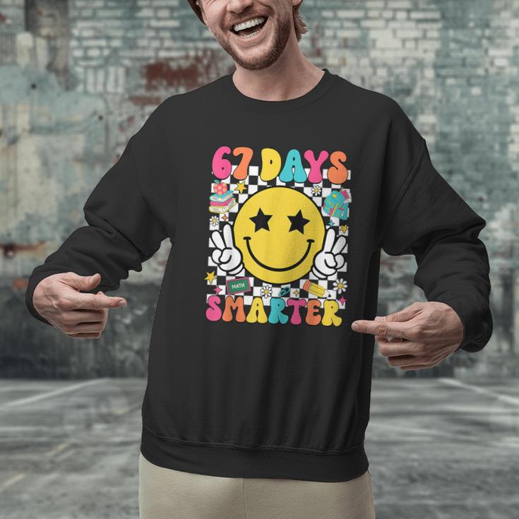 67th Day Of School Shirt 67 Days Smarter Teacher Boy Girls Men Graphic Sweatshirt, gift for family, gift for coworker