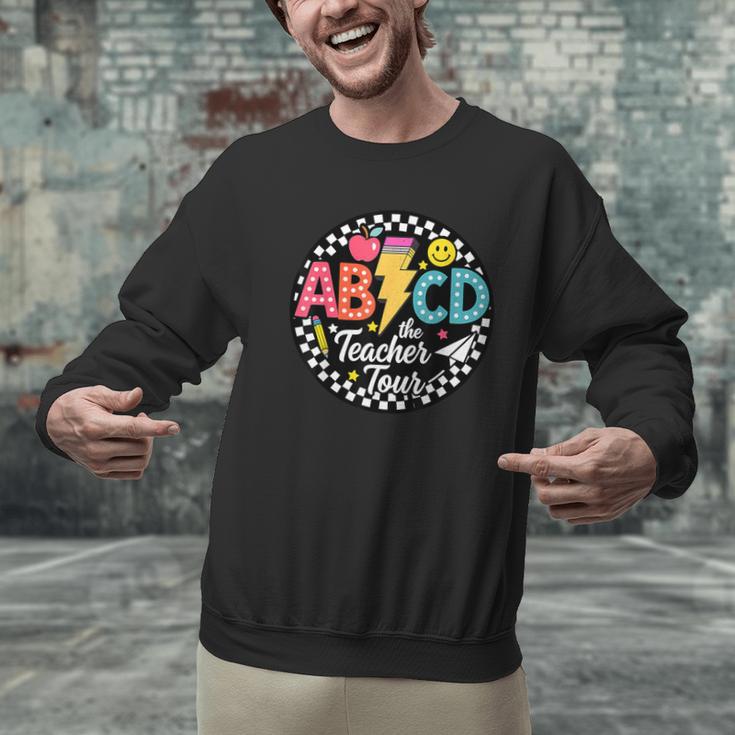 ABCD The Teacher Tour Back To School First Day Of School Men Graphic Sweatshirt, gift for family, gift for coworker ABCD The Teacher Tour Back To School First Day Of School Men Graphic Sweatshirt, gift for family, gift for coworker