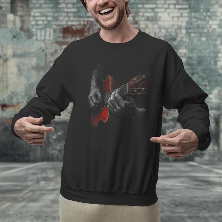 Acoustic Guitar Player Shirt Vintage Music Teacher Guitarist Men Graphic Sweatshirt, gift for family, gift for coworker