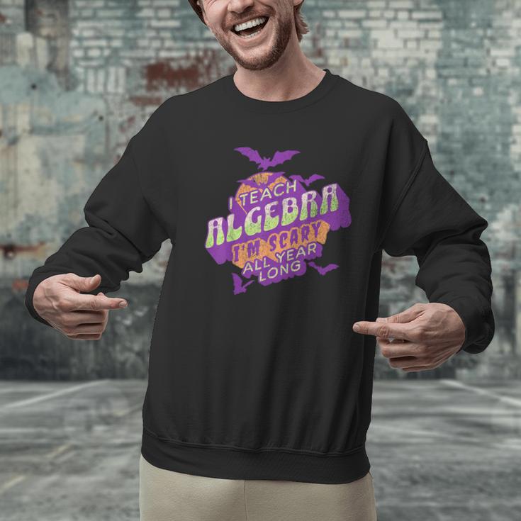 Algebra Teacher Halloween Spooky Ghost Math Mathematics Grad Men Graphic Sweatshirt, gift for family, gift for coworker Algebra Teacher Halloween Spooky Ghost Math Mathematics Grad Men Graphic Sweatshirt, gift for family, gift for coworker