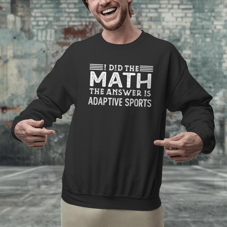 The Answer Is Adaptive Sports Math Teacher Student Men Women Kids Men Graphic Sweatshirt, gift for family, gift for coworker