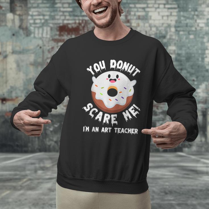 Art Teacher Halloween Donut Lover Costume Kawaii Monster Men Graphic Sweatshirt, gift for family, gift for coworker Art Teacher Halloween Donut Lover Costume Kawaii Monster Men Graphic Sweatshirt, gift for family, gift for coworker