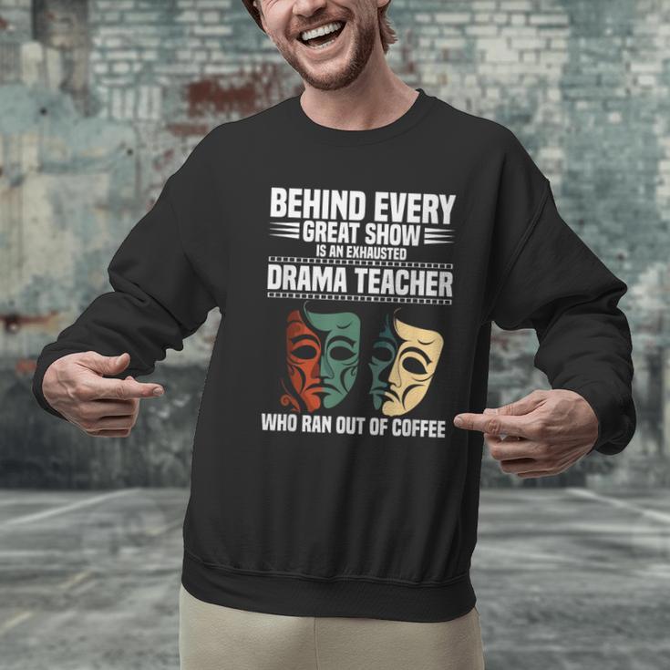 Theatre Teacher Drama Lover Theatre Mask Drama Teacher Men Graphic Sweatshirt, gift for family, gift for coworker