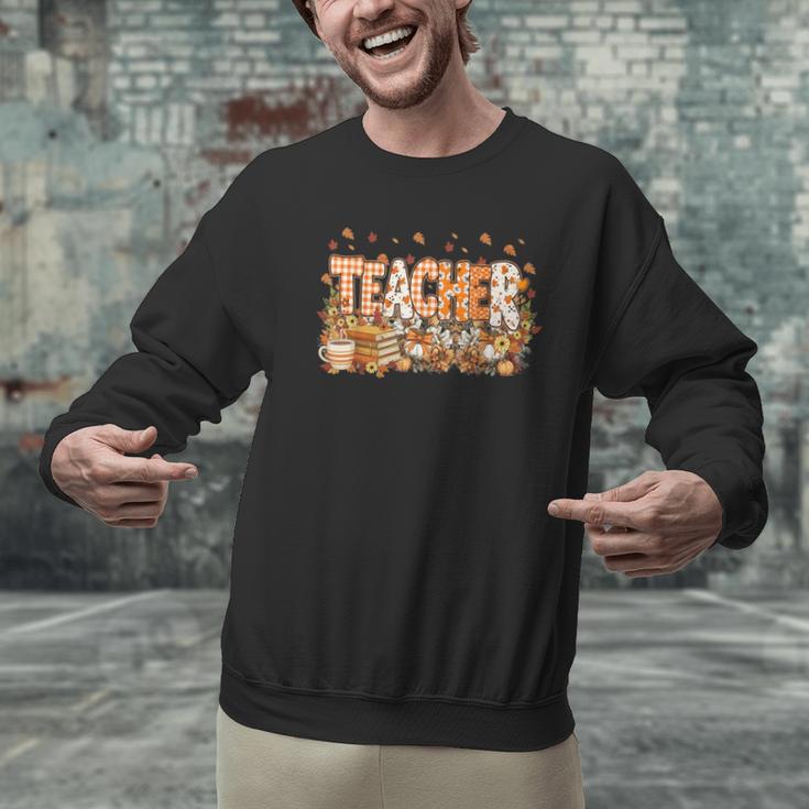 Autumn Pumpkin Thanksgiving Coffee Floral Teacher Fall Men Graphic Sweatshirt, gift for family, gift for coworker Autumn Pumpkin Thanksgiving Coffee Floral Teacher Fall Men Graphic Sweatshirt, gift for family, gift for coworker