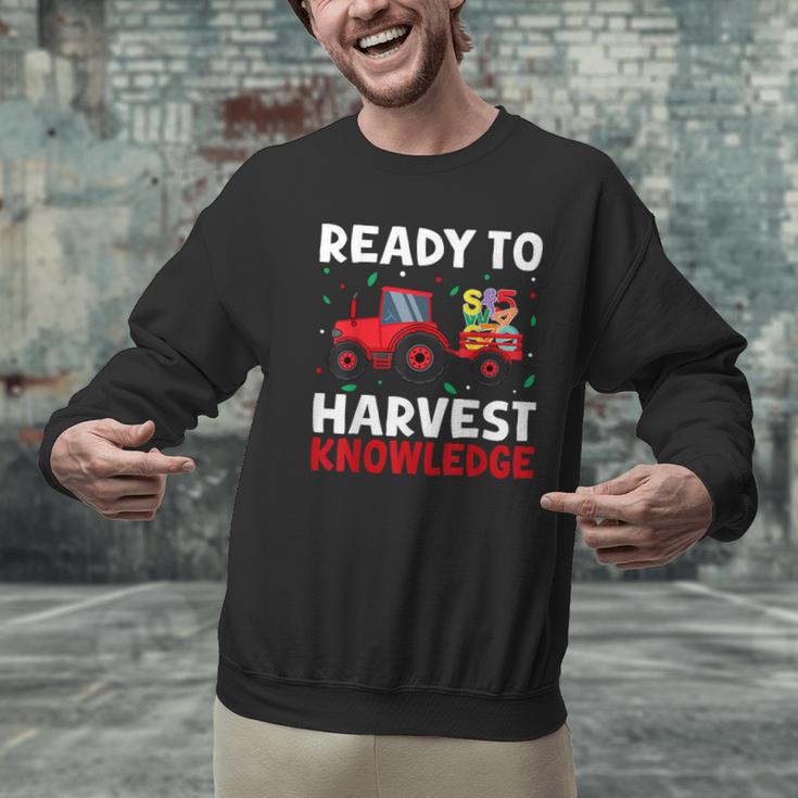 Back To School Teacher Farming Tractor Farmer Kids 100th Day Men Graphic Sweatshirt, gift for family, gift for coworker