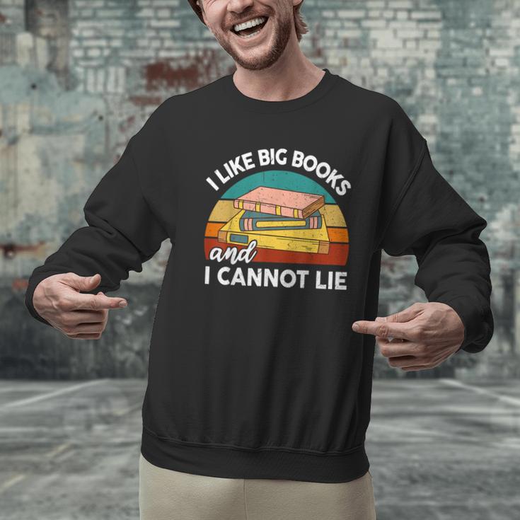 I Like Big Book Cant Lie Nerd School Librarian Teacher For Men Women Kids Men Graphic Sweatshirt, gift for family, gift for coworker