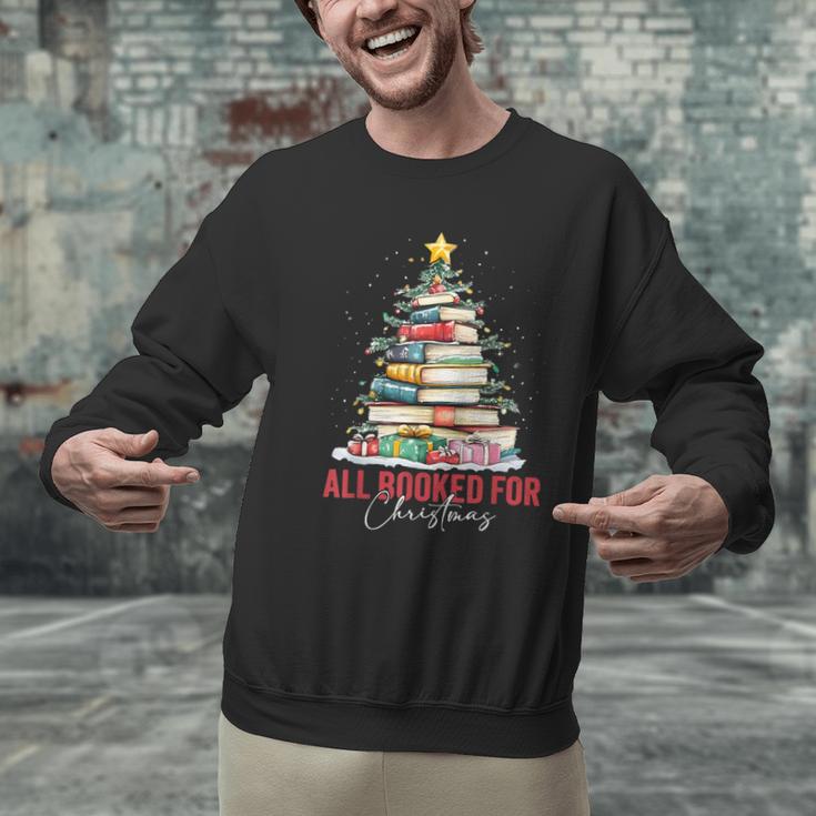 All Booked For Christmas Xmas Tree Teacher Holiday Pajamas Men Graphic Sweatshirt, gift for family, gift for coworker All Booked For Christmas Xmas Tree Teacher Holiday Pajamas Men Graphic Sweatshirt, gift for family, gift for coworker