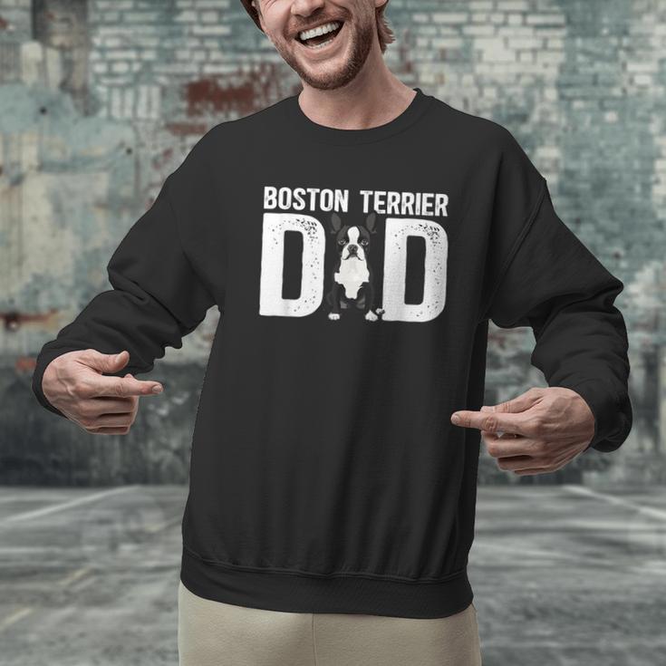Boston Terrier Dad Of A Bostie Dad Bostie Father Men Graphic Sweatshirt, Boston Terrier Dad Sweatshirts, gift for family, gift for coworker
