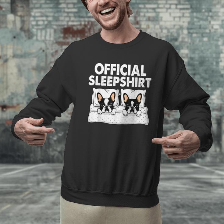 Boston Terrier Dog Official Sleep Pajamas Nightgown Men Graphic Sweatshirt, gift for family, gift for coworker