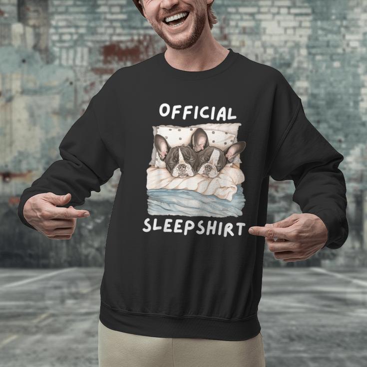 Boston Terrier Dog Official Sleepshirt Pajamas Nightgown Men Women Girls Kids Men Graphic Sweatshirt, gift for family, gift for coworker