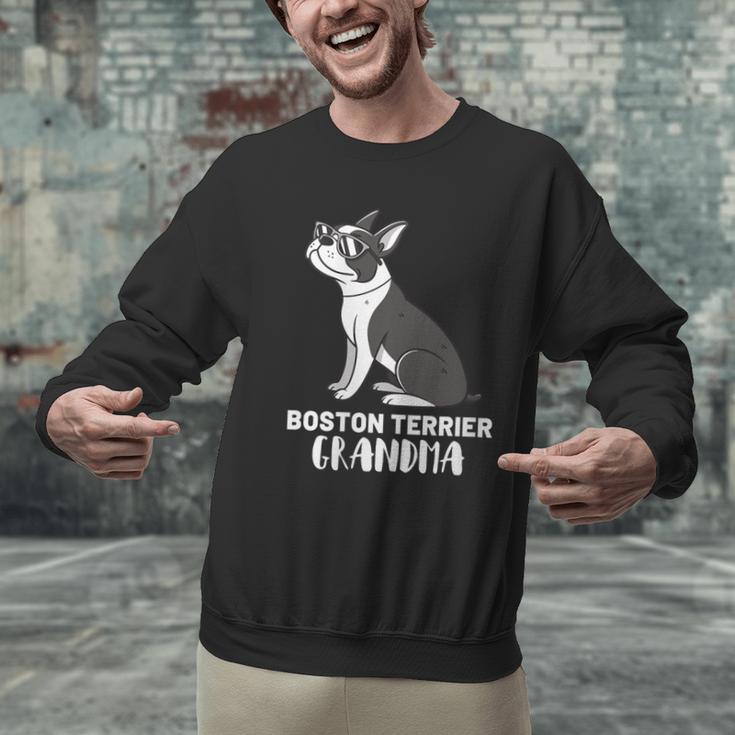 Boston Terrier Dog Owner Grandma Men Graphic Sweatshirt, gift for family, gift for coworker
