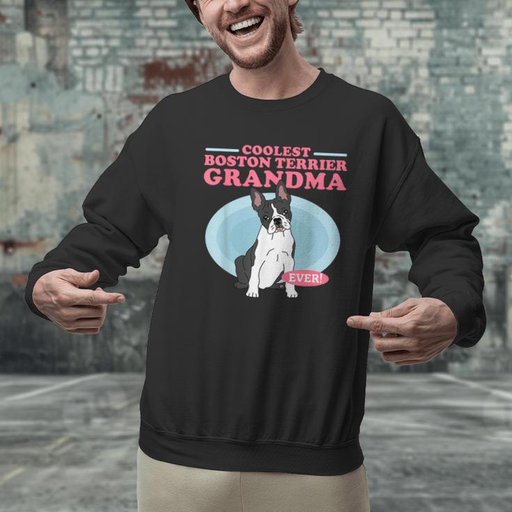 Boston Terrier Grandma Bostie Dog Owner Boston Terrier Men Women Men Graphic Sweatshirt, gift for family, gift for coworker