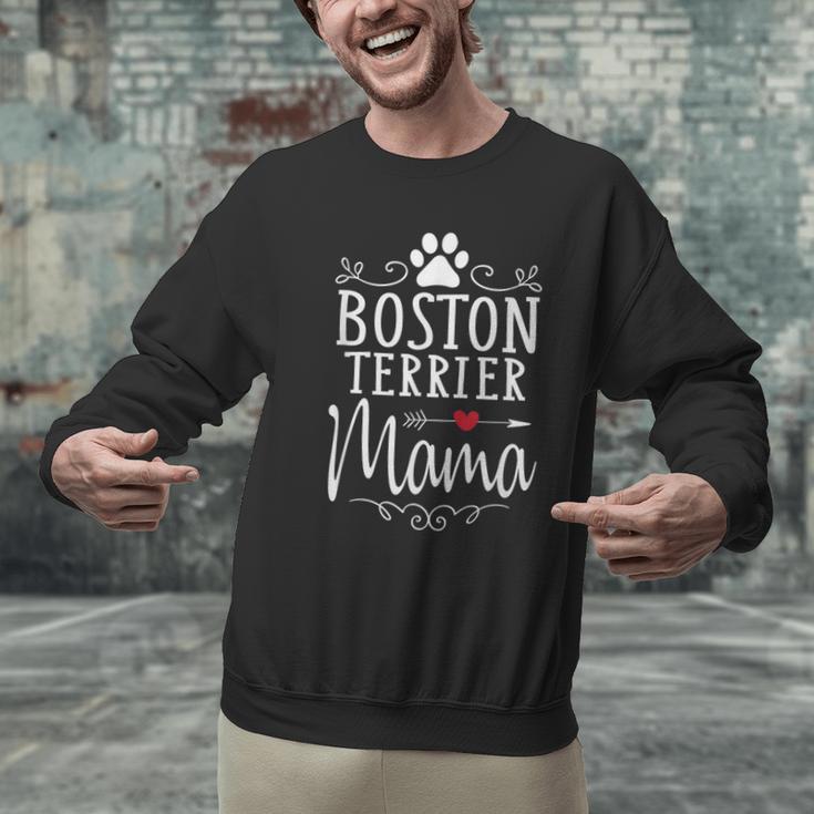 Boston Terrier Mama Boston Terrier Lover Shirt Men Graphic Sweatshirt, gift for family, gift for coworker