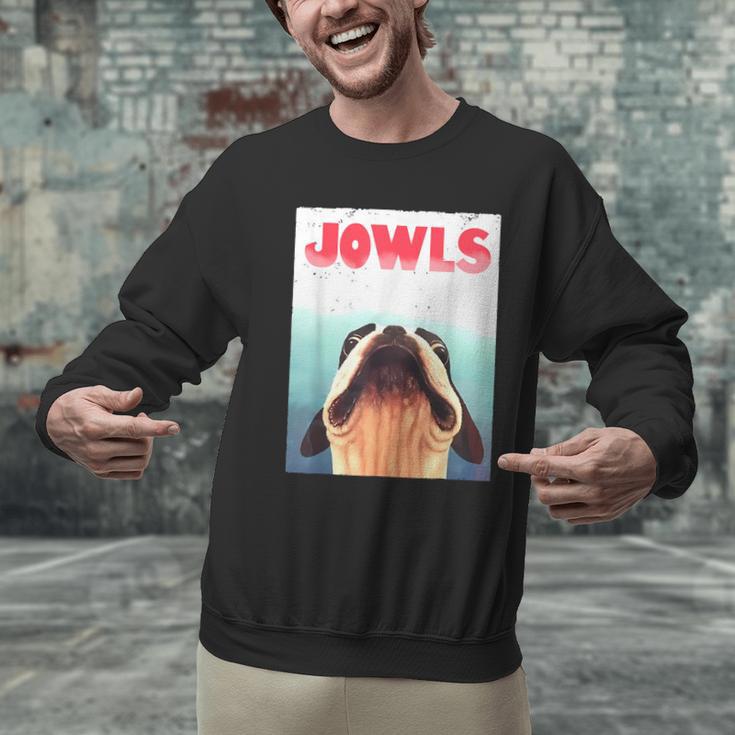 Boston Terriers Jowls Dog Mom Dog Dad Men Graphic Sweatshirt, gift for family, gift for coworker
