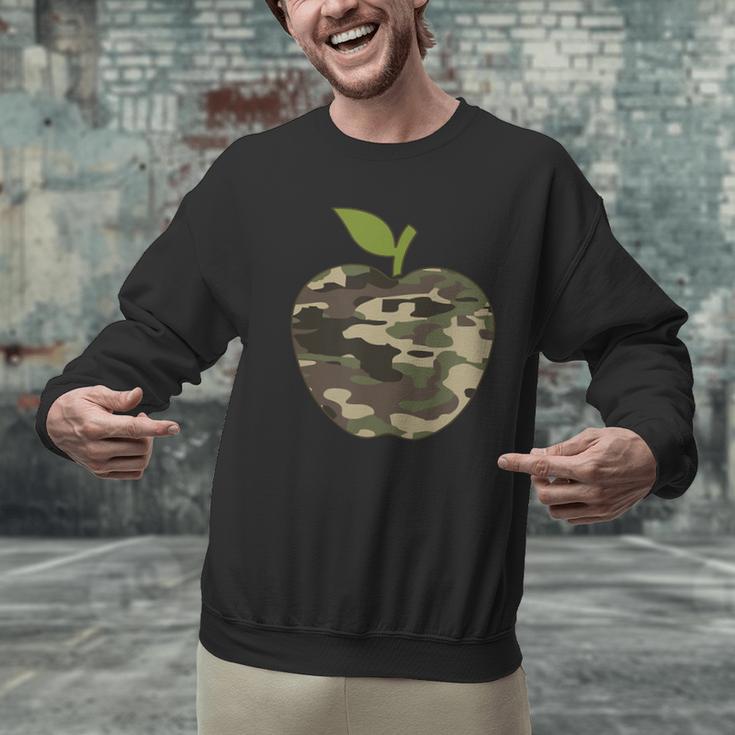 Camo Apple Camouflage Clothing School Student Camo Teacher Men Women Kids Men Graphic Sweatshirt, gift for family, gift for coworker Camo Apple Camouflage Clothing School Student Camo Teacher Men Women Kids Men Graphic Sweatshirt, gift for family, gift for coworker