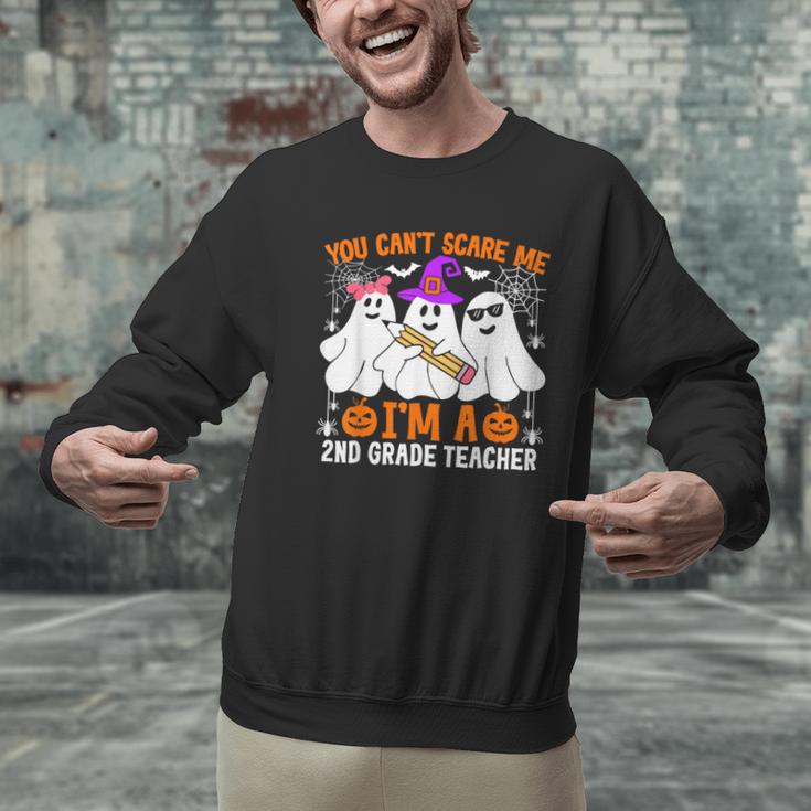 You Can't Scare Me I'm A 2nd Grade Teacher Halloween Men Graphic Sweatshirt, 2nd Grade Teacher Sweatshirts, gift for family, gift for coworker