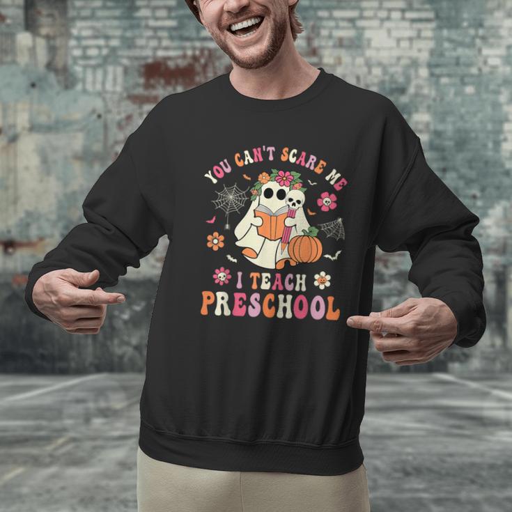 You Can't Scare Me I Teach Preschool Teacher Team Halloween Men Graphic Sweatshirt, gift for family, gift for coworker