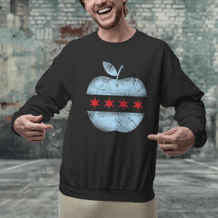 Chicago Flag Teacher School Cute Men Graphic Sweatshirt, gift for family, gift for coworker