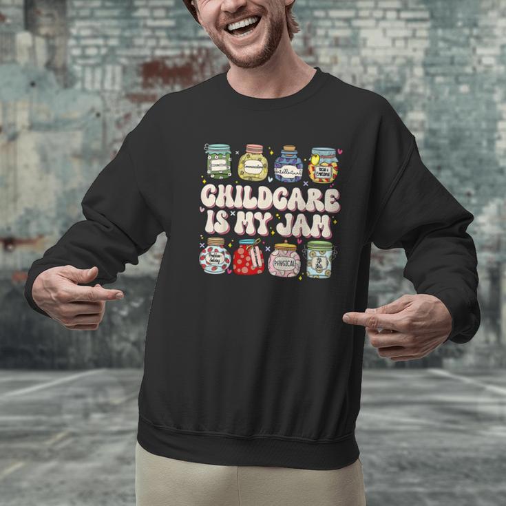 Childcare Is My Jam Child Care Teacher School Psychologist Men Graphic Sweatshirt, gift for family, gift for coworker
