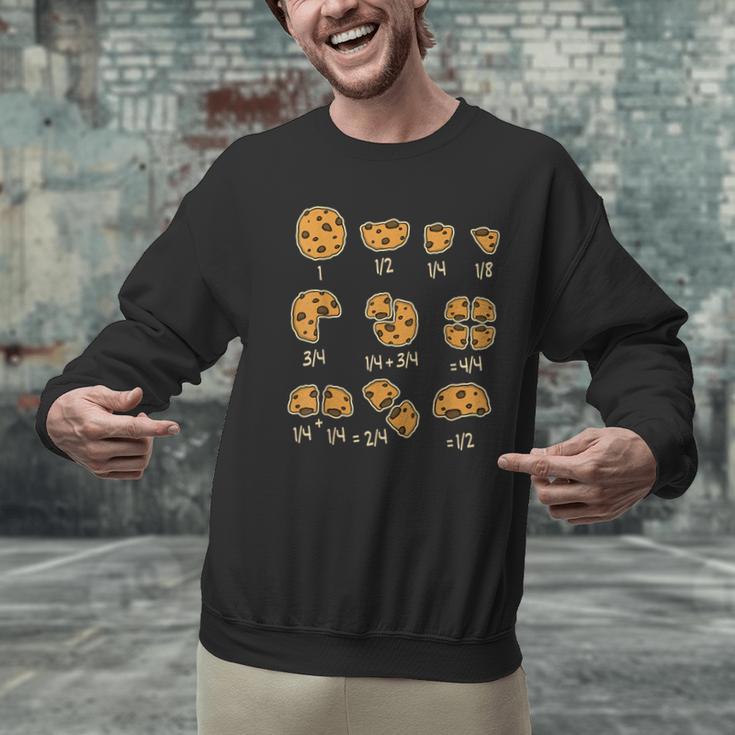 Chocolate Cookie Quick Math Fraction Math Teachers For Men Women Girls Kids Men Graphic Sweatshirt, gift for family, gift for coworker