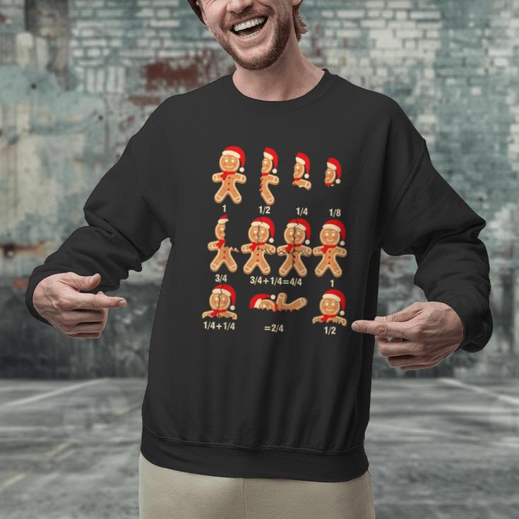 Christmas Math Teacher Equation Gingerbread With Santa Hat Men Women Men Graphic Sweatshirt, gift for family, gift for coworker