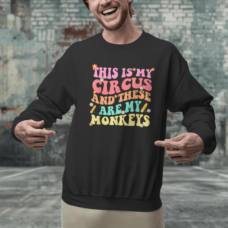This Is My Circus And These Are My Monkeys School Teacher Men Graphic Sweatshirt, gift for family, gift for coworker This Is My Circus And These Are My Monkeys School Teacher Men Graphic Sweatshirt, gift for family, gift for coworker