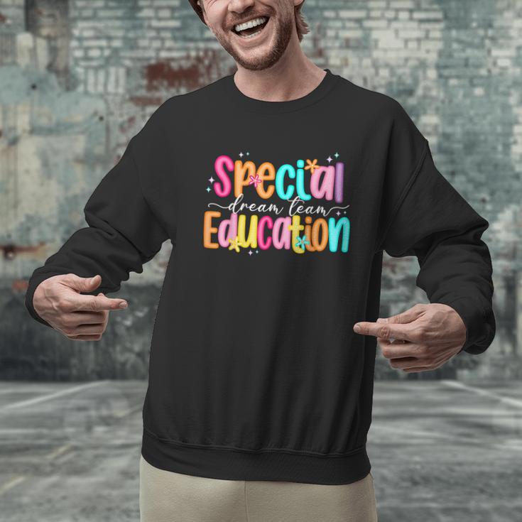 Color Special Education Squad Groovy Dream Team SPED Teacher Men Graphic Sweatshirt, Groovy Teacher Sweatshirts, gift for family, gift for coworker Color Special Education Squad Groovy Dream Team SPED Teacher Men Graphic Sweatshirt, Groovy Teacher Sweatshirts, gift for family, gift for coworker