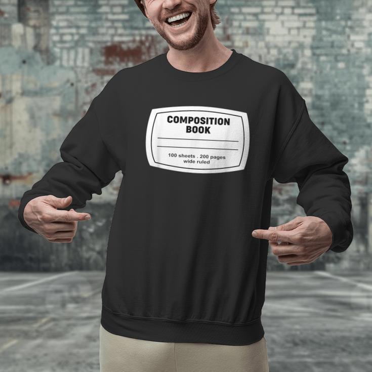 Composition Notebook Halloween Costume Teacher Student Men Graphic Sweatshirt, gift for family, gift for coworker Composition Notebook Halloween Costume Teacher Student Men Graphic Sweatshirt, gift for family, gift for coworker