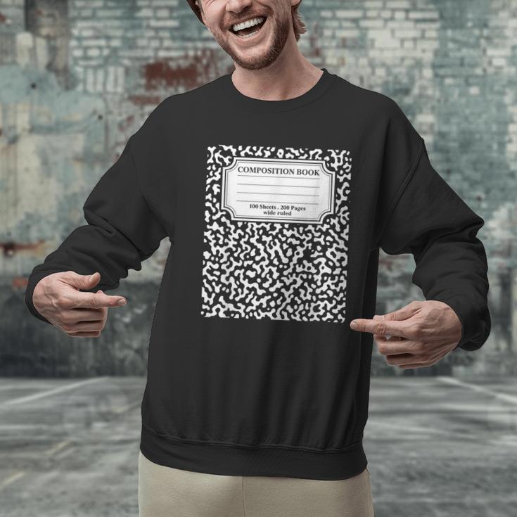Composition Notebook Matching Group Halloween Teachers Men Graphic Sweatshirt, gift for family, gift for coworker Composition Notebook Matching Group Halloween Teachers Men Graphic Sweatshirt, gift for family, gift for coworker