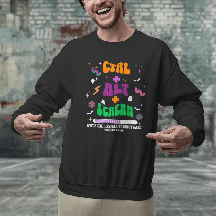 Computer Teacher Spooky Halloween Technology STEM Engineer Men Graphic Sweatshirt, gift for family, gift for coworker