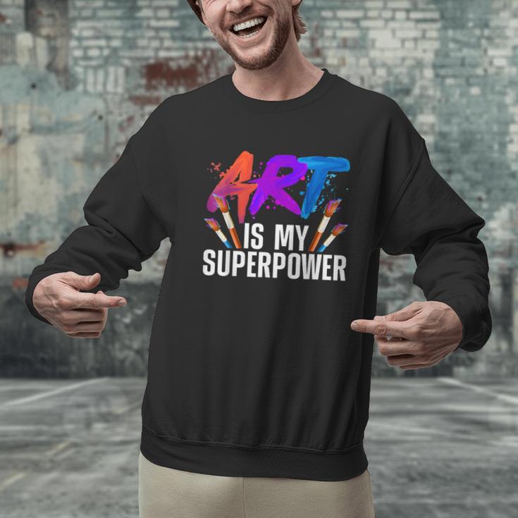Cool Art For Men Women Art Teacher Artist Painter Superpower Men Graphic Sweatshirt, gift for family, gift for coworker Cool Art For Men Women Art Teacher Artist Painter Superpower Men Graphic Sweatshirt, gift for family, gift for coworker