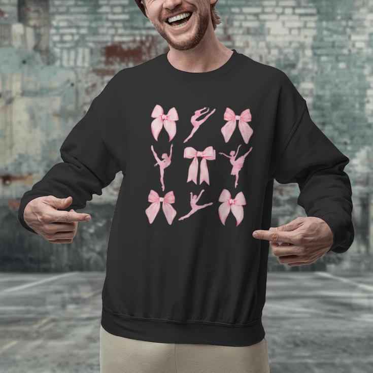 Coquette Bow Ballet Dance Teacher Coquette Women Dancing Men Graphic Sweatshirt, gift for family, gift for coworker Coquette Bow Ballet Dance Teacher Coquette Women Dancing Men Graphic Sweatshirt, gift for family, gift for coworker
