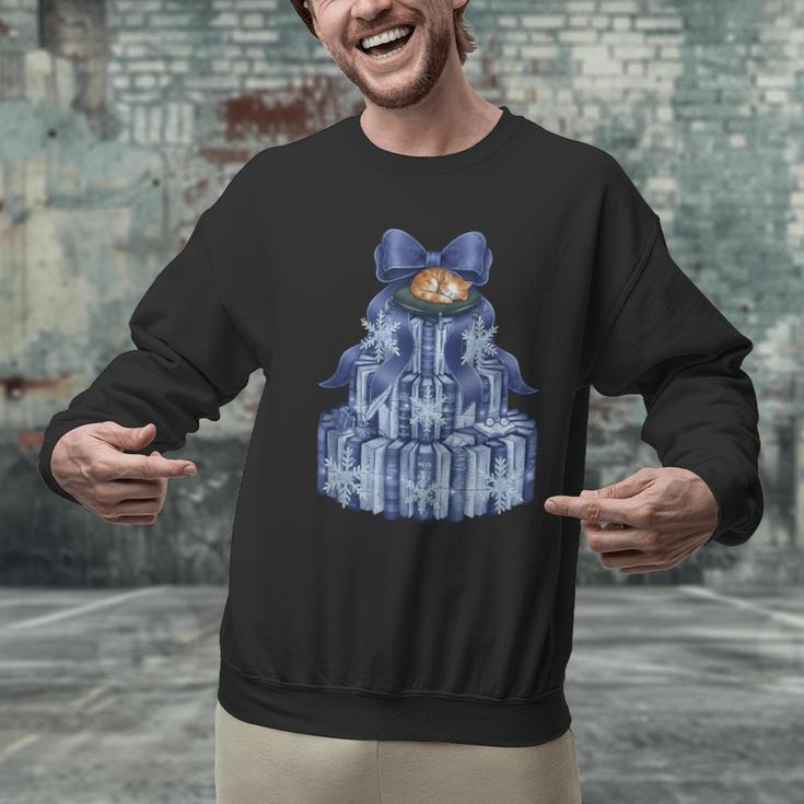 Coquette Bow Book Tree Merry Christmas Xmas Teacher Holiday Men Graphic Sweatshirt, gift for family, gift for coworker Coquette Bow Book Tree Merry Christmas Xmas Teacher Holiday Men Graphic Sweatshirt, gift for family, gift for coworker