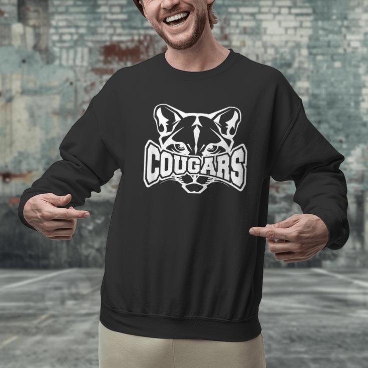 Cougars Teacher Student School Sports Fan Team Spirit Men Graphic Sweatshirt, gift for family, gift for coworker