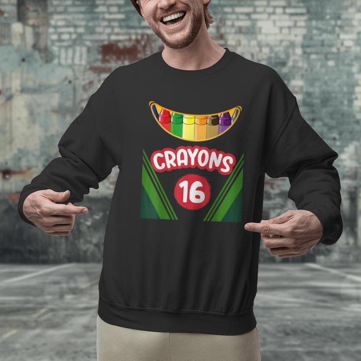 Crayon Box Fun Teacher Student Crayon Squad Halloween 2023 Men Graphic Sweatshirt, gift for family, gift for coworker Crayon Box Fun Teacher Student Crayon Squad Halloween 2023 Men Graphic Sweatshirt, gift for family, gift for coworker