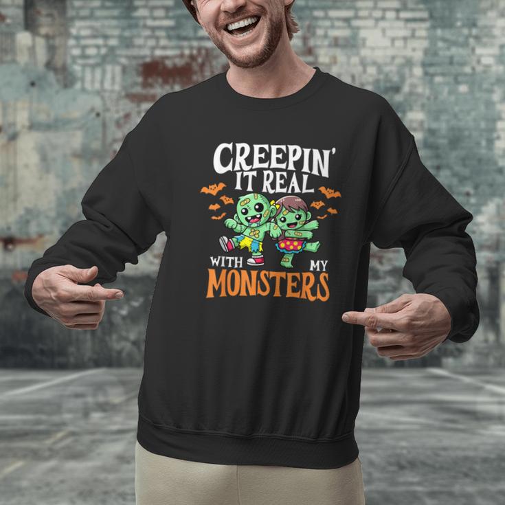 Creepin It Real Monster School Teacher Principal Halloween Men Graphic Sweatshirt, gift for family, gift for coworker Creepin It Real Monster School Teacher Principal Halloween Men Graphic Sweatshirt, gift for family, gift for coworker