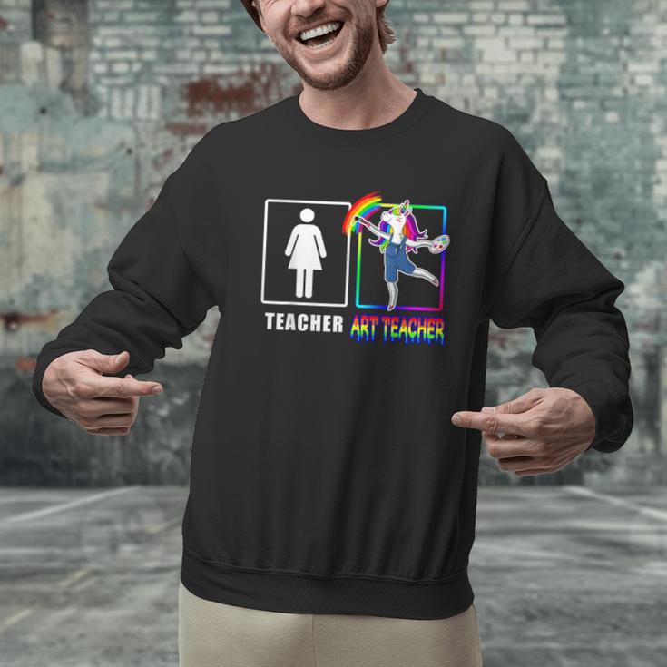 Cute Art Teacher Magical Dabbing Unicorn Artist Men Graphic Sweatshirt, gift for family, gift for coworker Cute Art Teacher Magical Dabbing Unicorn Artist Men Graphic Sweatshirt, gift for family, gift for coworker