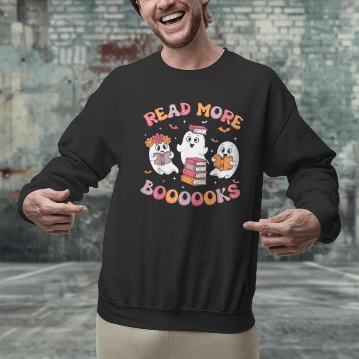 Cute Ghost Book Read More Books Teachers Halloween Men Graphic Sweatshirt, gift for family, gift for coworker Cute Ghost Book Read More Books Teachers Halloween Men Graphic Sweatshirt, gift for family, gift for coworker