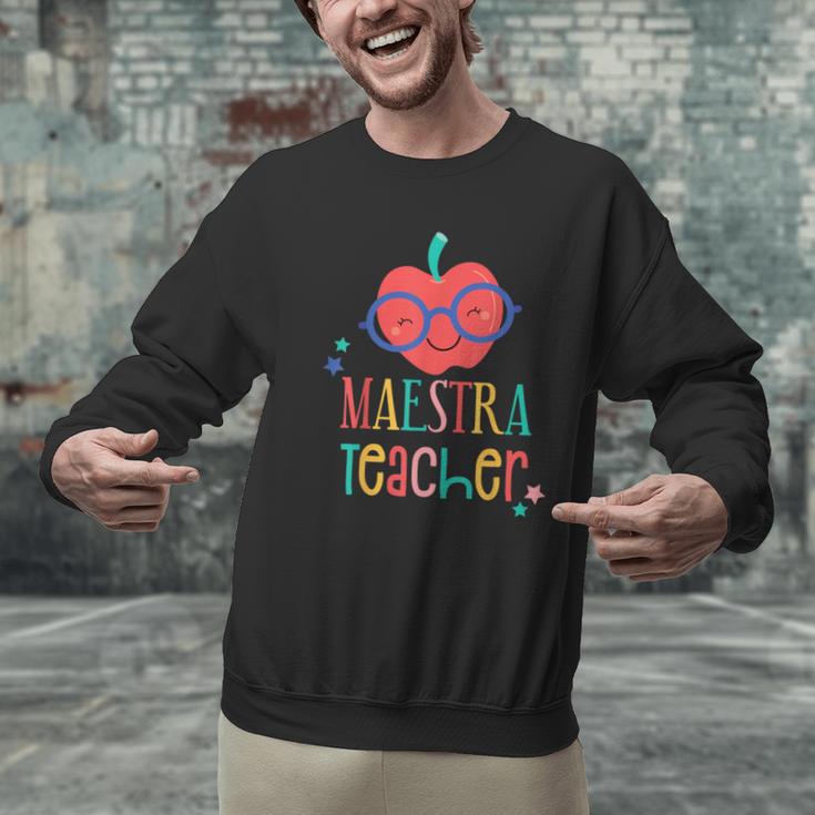 Cute Maestra Teacher Men Graphic Sweatshirt, gift for family, gift for coworker Cute Maestra Teacher Men Graphic Sweatshirt, gift for family, gift for coworker