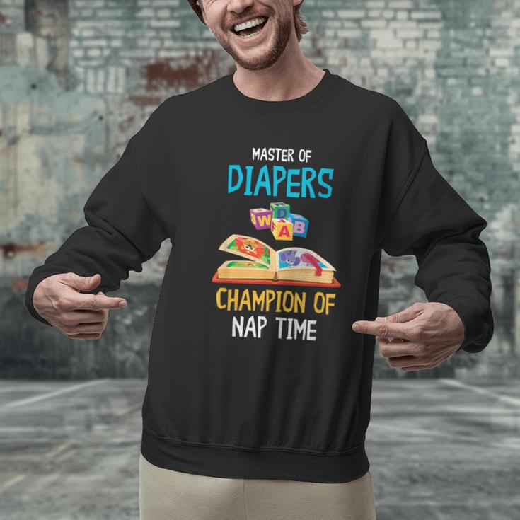 Daycare Provider Master Of Diapers Childcare Teacher Men Graphic Sweatshirt, gift for family, gift for coworker Daycare Provider Master Of Diapers Childcare Teacher Men Graphic Sweatshirt, gift for family, gift for coworker