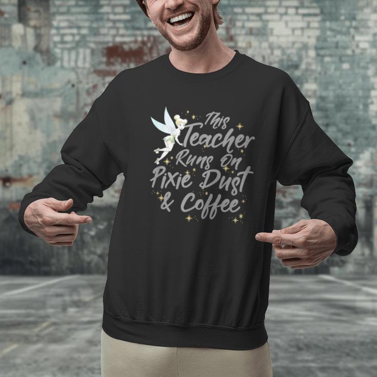 Disney Peter Pan Tinkerbell Teacher Pixie Dust And Coffee Men Graphic Sweatshirt, gift for family, gift for coworker Disney Peter Pan Tinkerbell Teacher Pixie Dust And Coffee Men Graphic Sweatshirt, gift for family, gift for coworker